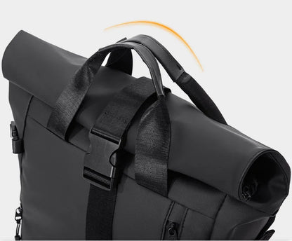The Maverick Roll-Top Travel Laptop Rucksack | Urban Commuter, Outdoor, Camping Explorer, School  Backpack