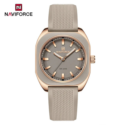 The Naviforce Polygon Women's Watch: Sculpted Simplicity for the Modern Wardrobe