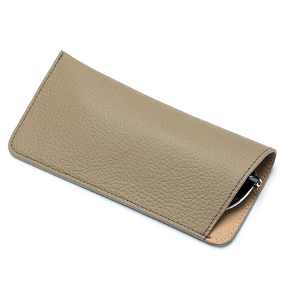 Elevate Your Essentials: The Ultra-Slim Grain Leather Sunglasses Sleeve