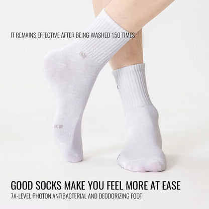 MiiOW Pure Cotton Crew Socks (5 Pairs)