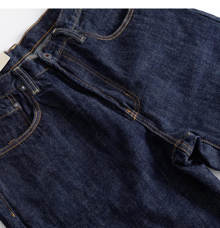 The 'Selvedge Sentinel' Men's Authentic American RED Selvage Denim | Straight Leg