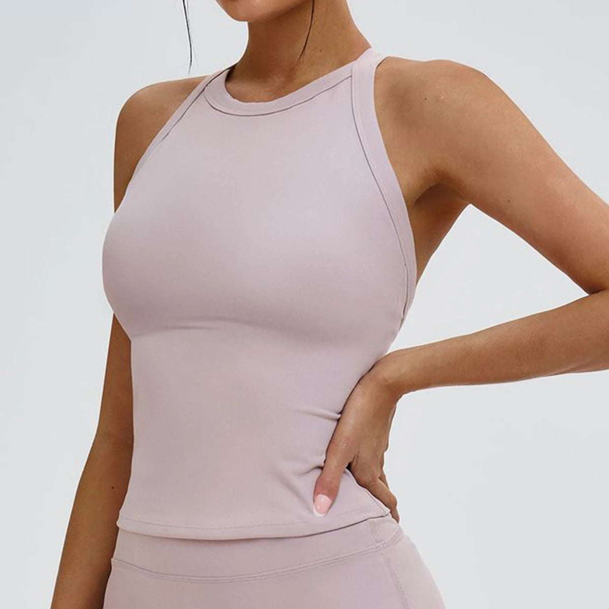 Zen in Motion: The Sculpted Women's Cross-Back Vest