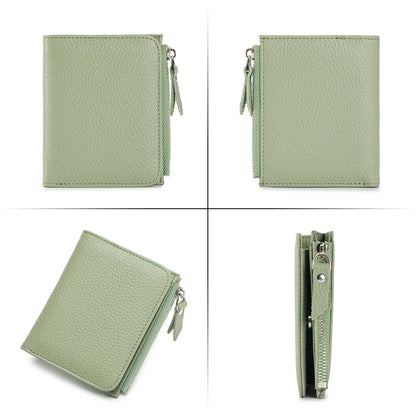 The Effortless Essential: Top Grain Leather Women's Slim Bi-Fold Wallet