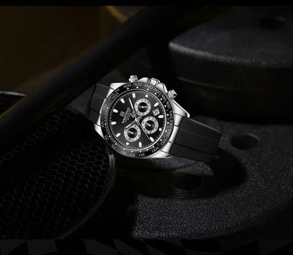 The Apex Men's Chrono Quartz Movement Watch : NAVIFORCE NF8054 Racing Speed Watch