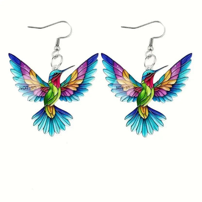 Hummingbird Tassel Earring
