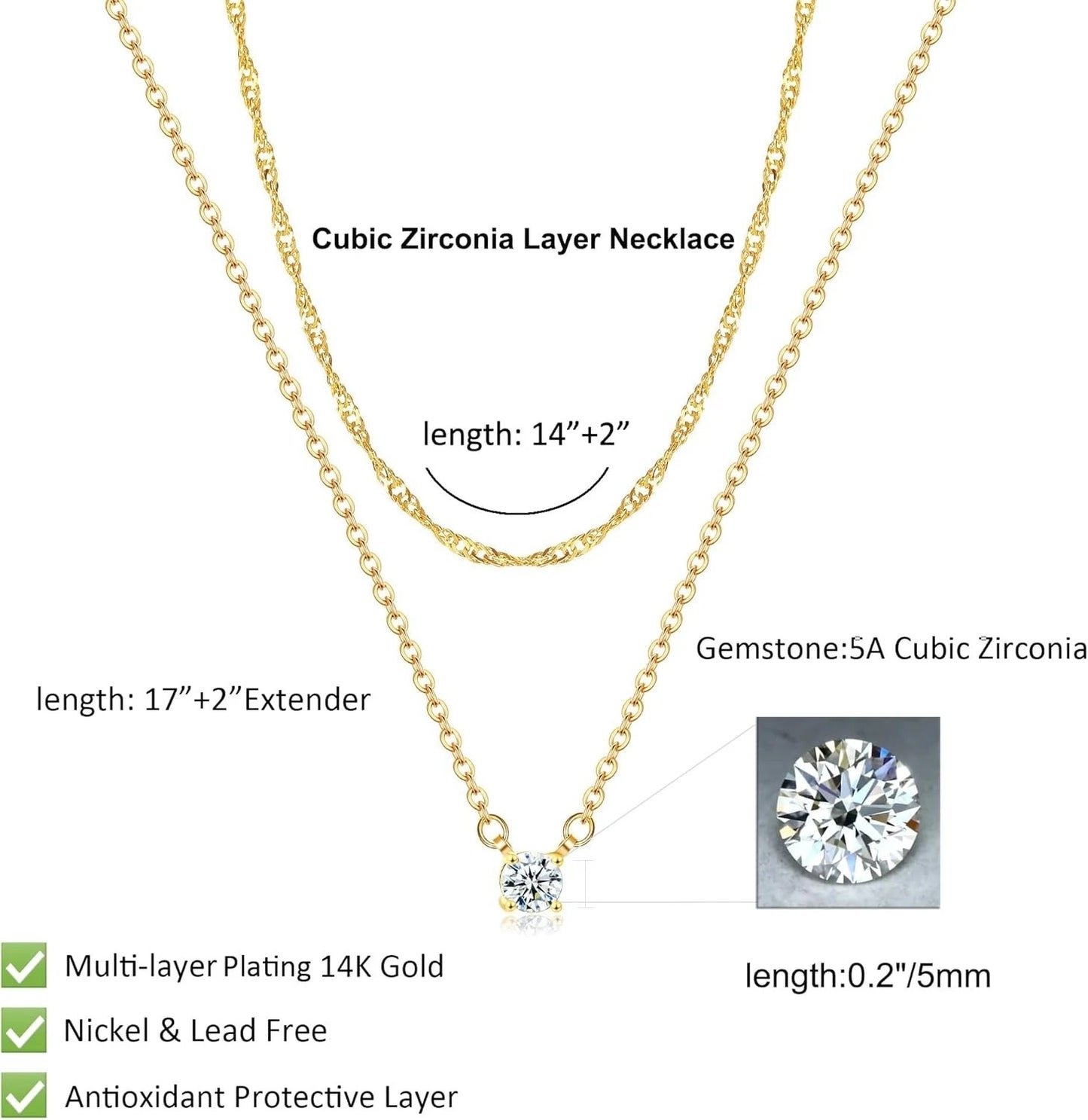 Gold-Plated Diamond Choker Necklace