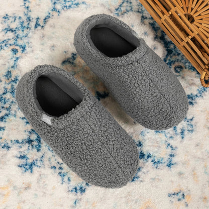 Women's Soft Curly Cozy Loafer Slippers with Polar Fleece Lining