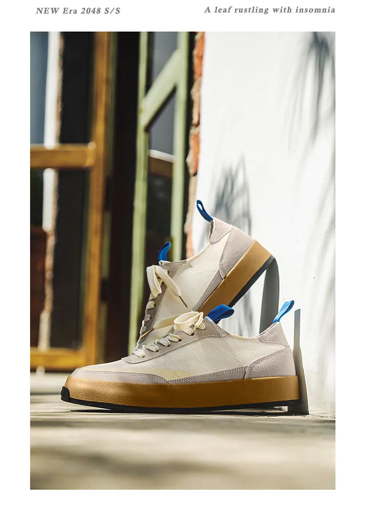 Seoul Street Canvas: The All-Day "Ice Silk" Breathable Sneaker