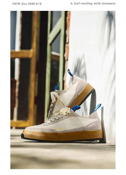 Seoul Street Canvas: The All-Day "Ice Silk" Breathable Sneaker