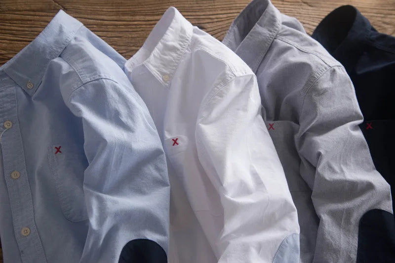 Men's Japanese Retro Oxford Shirt