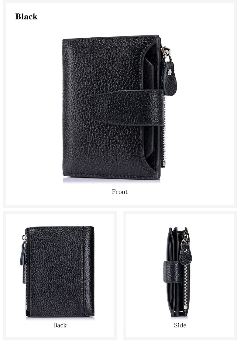 Women's Existentialist Compact RFID Wallet  | Top Grain Leather
