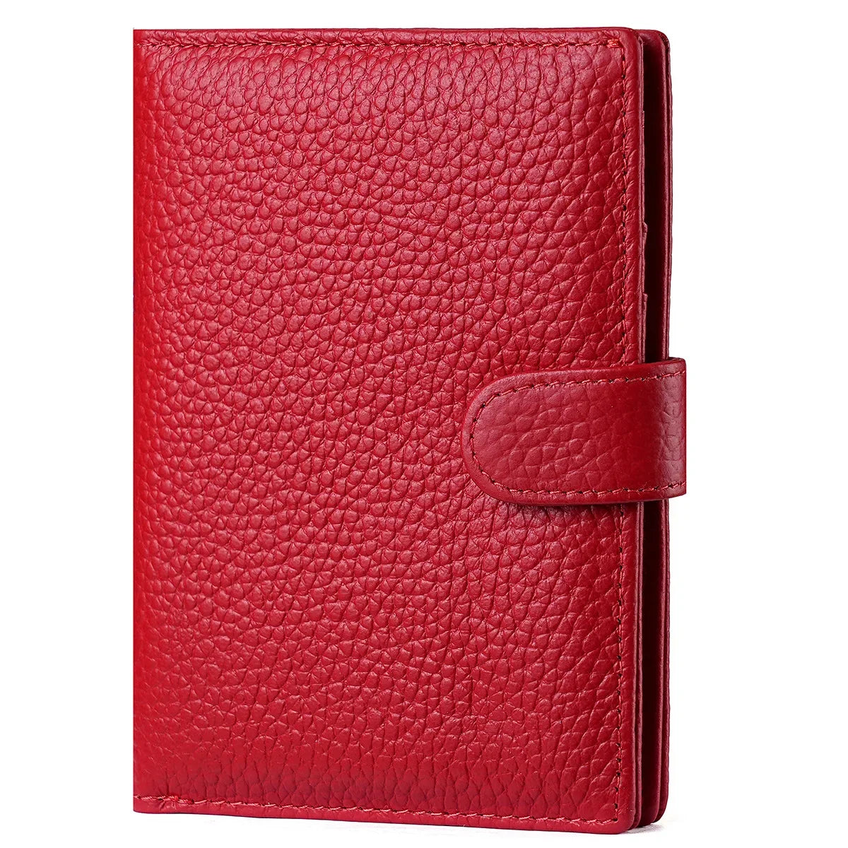 The Jetset Nomad: Pebbled Leather RFID Passport & Travel Wallet