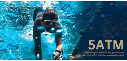 Men's T-Rex 3 GPS Smartwatch - 1.43" AMOLED, 5ATM Waterproof, Fitness Tracker for Men