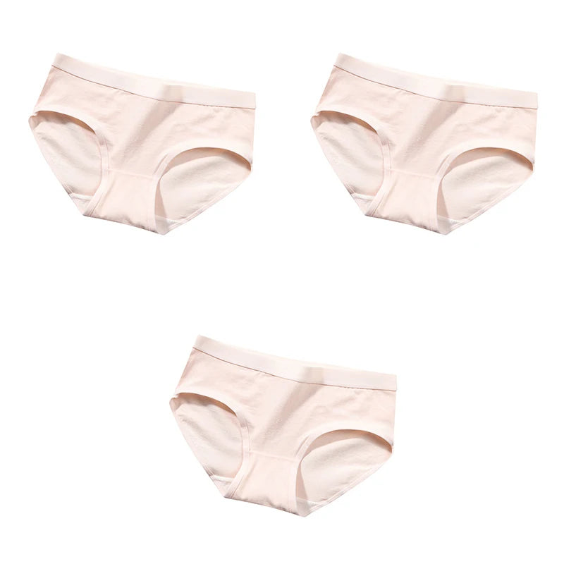 The Bauhaus Rhythm Set | Minimalist Mid-Rise Women's Cotton Briefs (3-Pack)