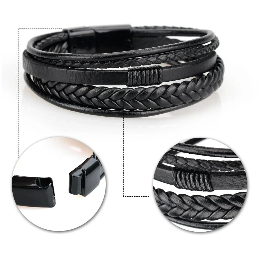 Men's Genuine Leather Bracelet