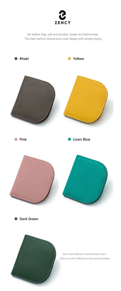 The Essential Curve: Top Grain Leather Mini Wallet