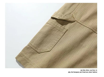 Men’s Cotton Herringbone Utility Short