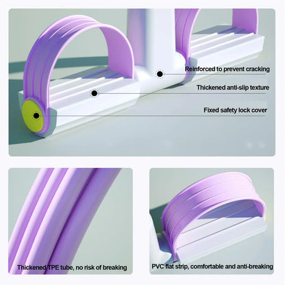 The Bauhaus 6-Tube Sculpting Resistance Band with Intelligent LED Tracking