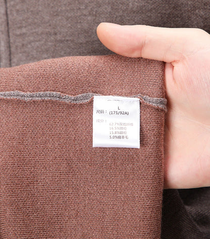 Men's Stand Collar Half Zip Knit