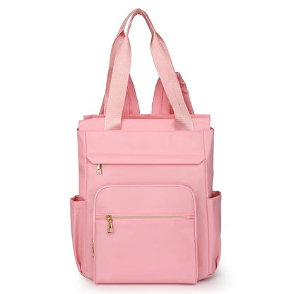 The Contemporary Carryall: Women's Chic Nylon Shoulder Backpack