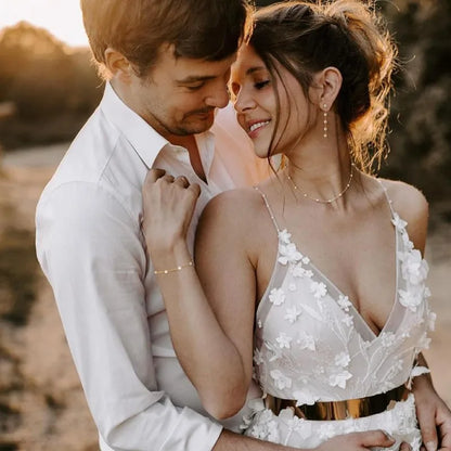 Gold Jewelry Set for Women 14K Gold/Silver Plated Pearl Necklace and Earring Set with Drop Earrings Bracelets Necklace