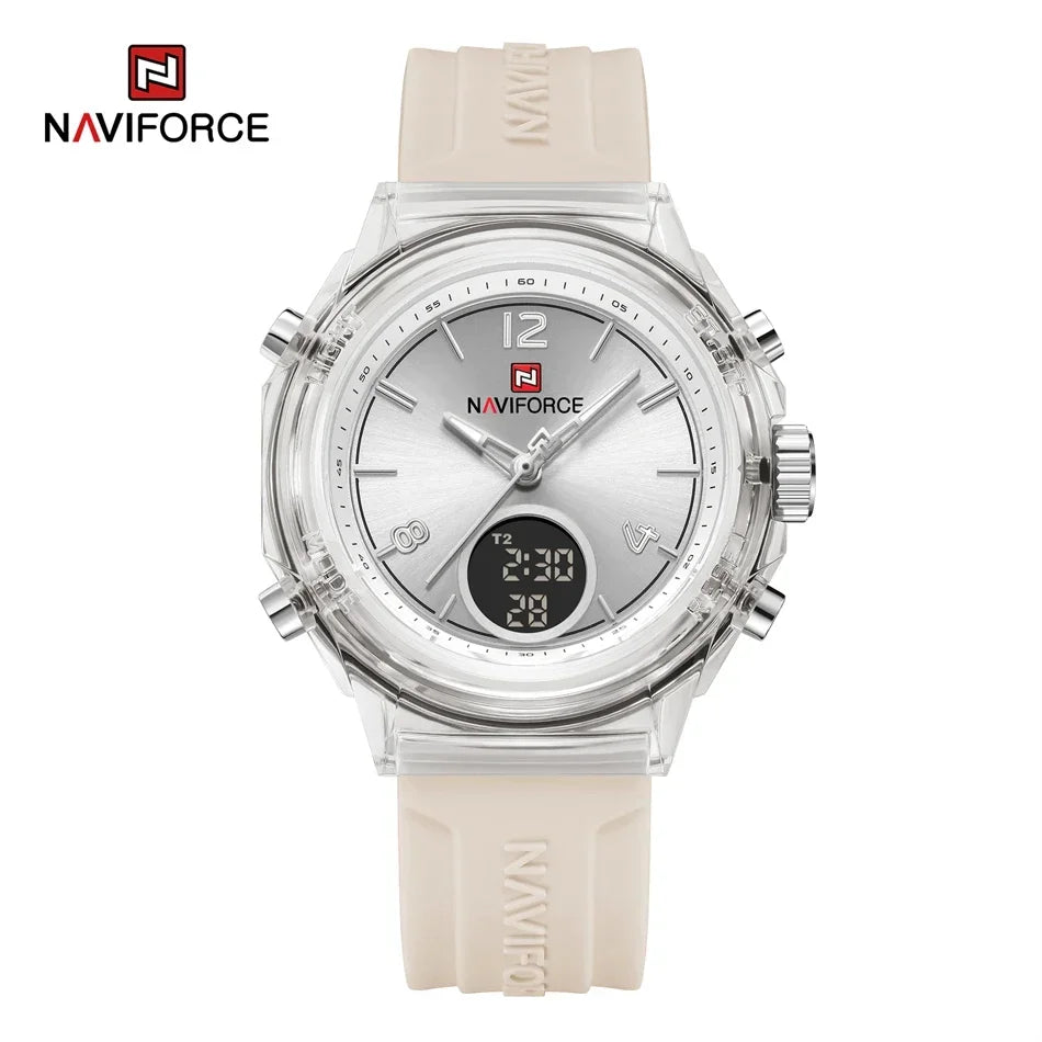 The Navigator: Women's Multifunctional Dual-Time Sport-Chic Quartz Movement Wristwatch