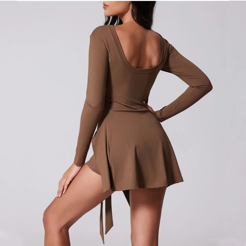 Court-to-Cocktails Wrap Tennis Dress