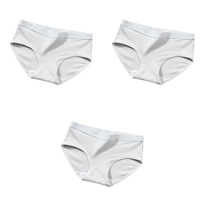 The Bauhaus Rhythm Set | Minimalist Mid-Rise Women's Cotton Briefs (3-Pack)