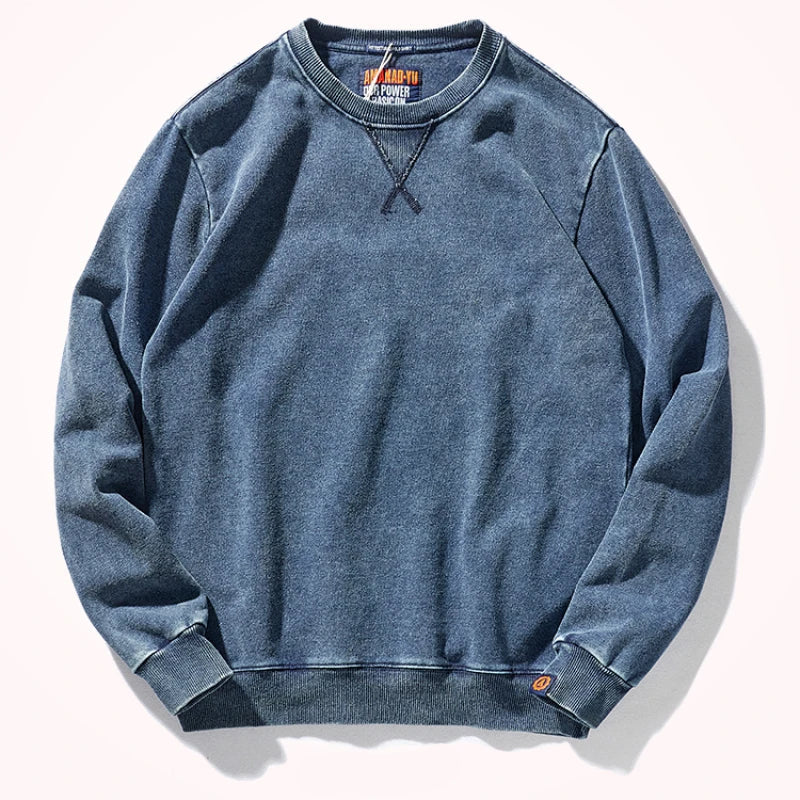 Blue sweatshirt on a white background
