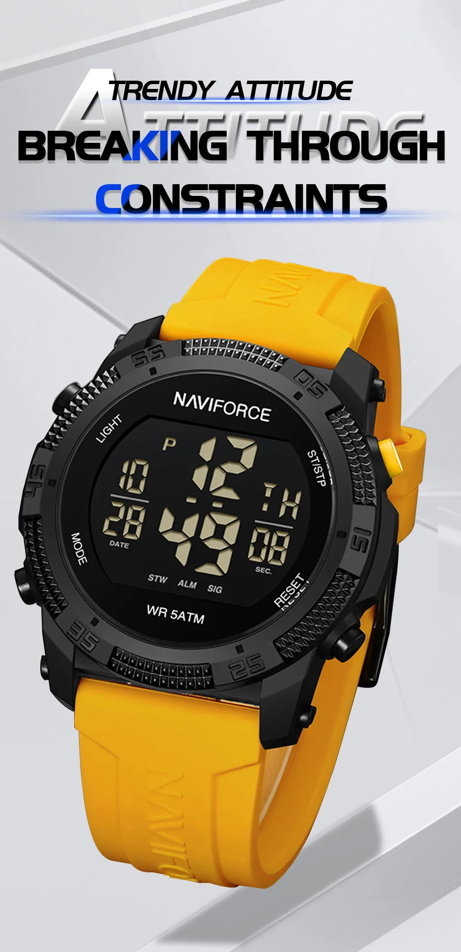 The Navigator Digital Sports Watch - Engineered for the Urban Explorer NAVIFORCE NF7104