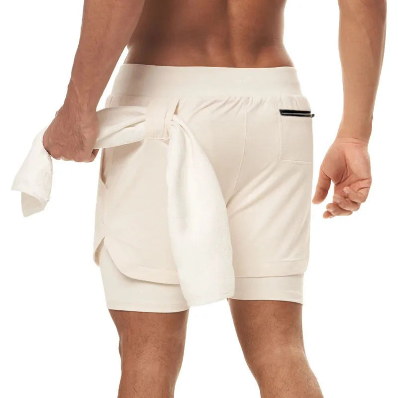 Men's 2-in-1 Performance Fitness Shorts