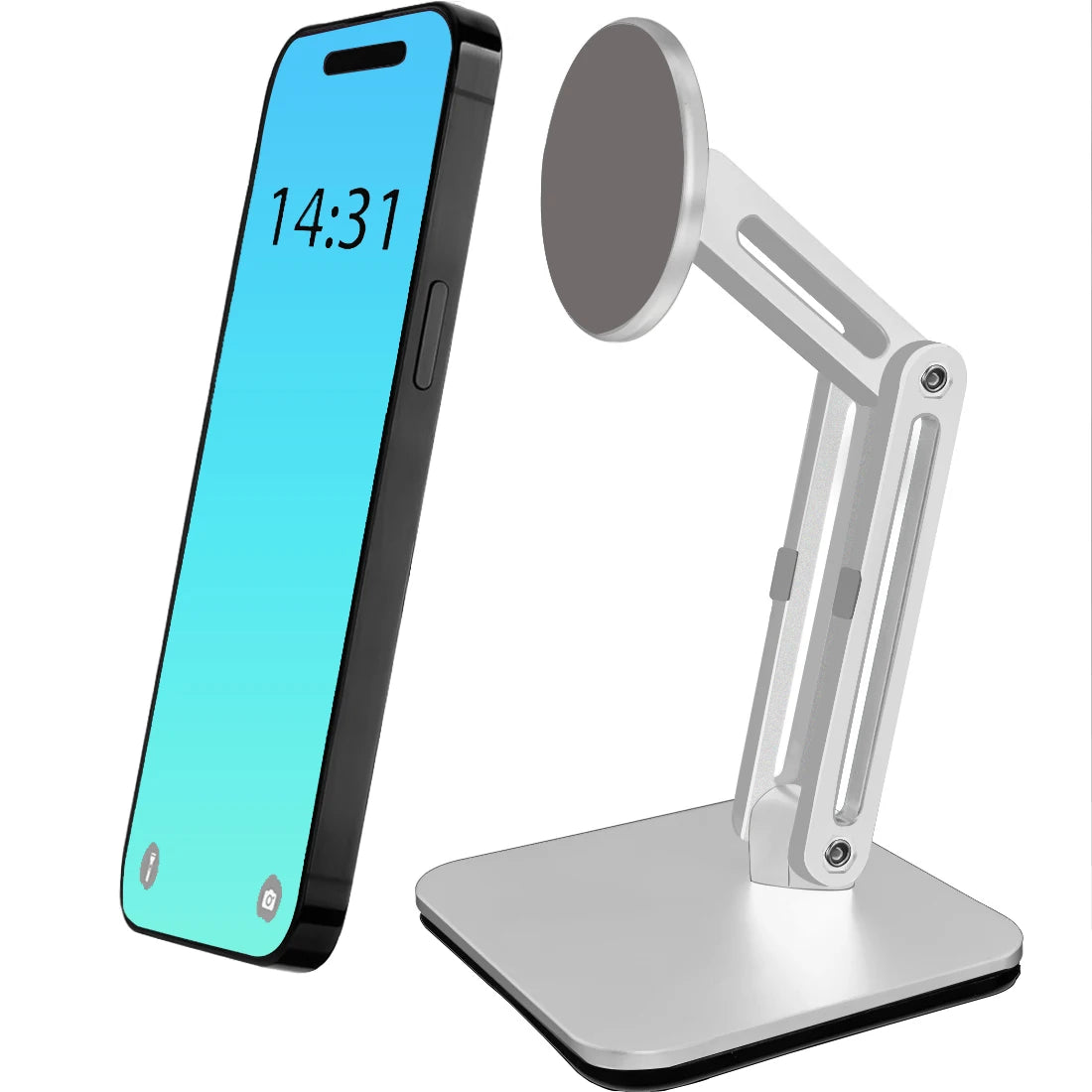 Elevate Your View: The Sculptural Magnetic Desktop Stand