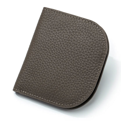 The Essential Curve: Top Grain Leather Mini Wallet