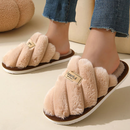 Women's Winter Warm Plush Slippers | Non-Slip, Soft Comfort for Indoor Home