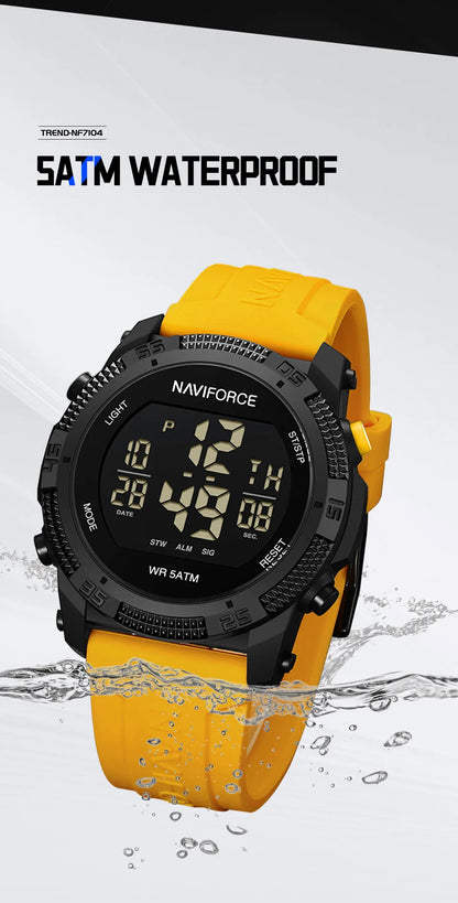 The Navigator Digital Sports Watch - Engineered for the Urban Explorer NAVIFORCE NF7104