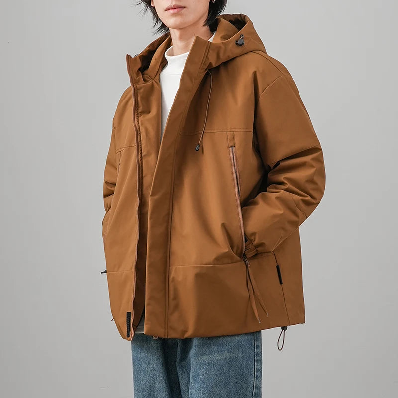 DUKEEN “Brutalism & Bass” 90% White Duck Down Waterproof Parka Puffer