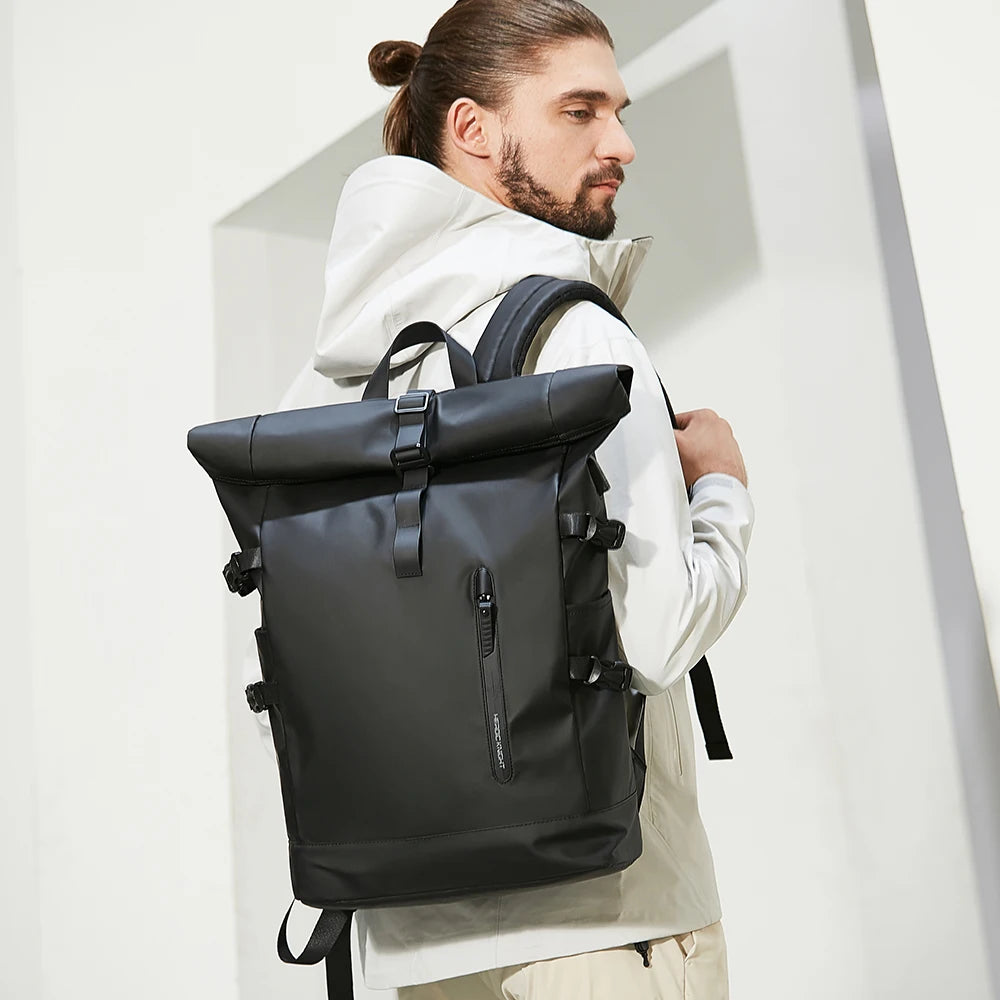 The Vanguard Rolltop Backpack: Where Urban Utility Meets Sculpted Minimalism