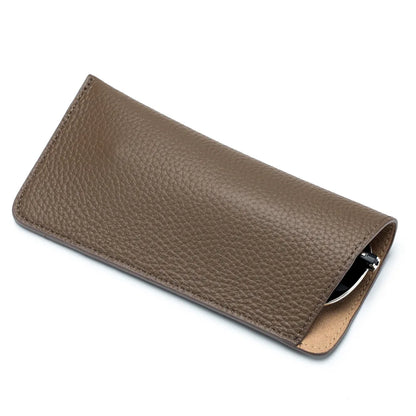 Elevate Your Essentials: The Ultra-Slim Grain Leather Sunglasses Sleeve