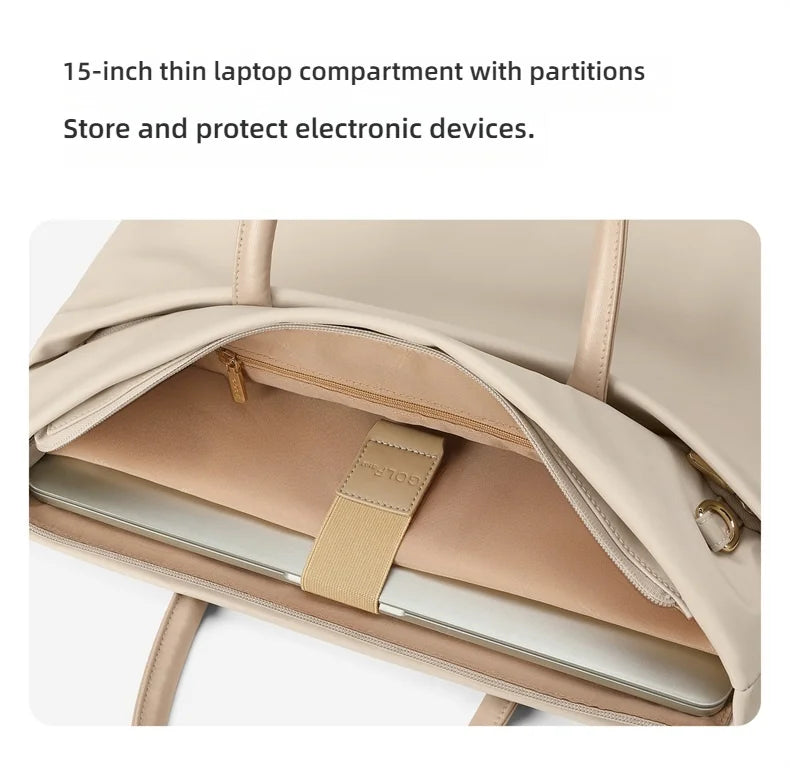 The Brutalist Carryall: 15-Inch Waterproof Nylon Executive Tote | GOLF