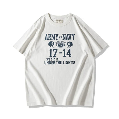 OKONKWO "Army vs Navy 1977" Heavyweight 210gsm Vintage Graphic Tee | ATELIER 77