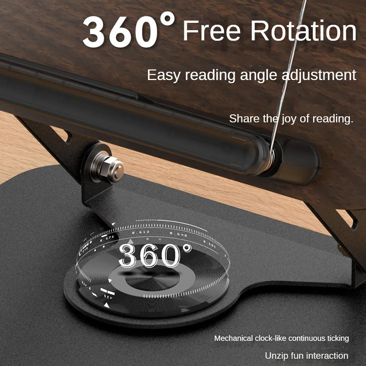 Elevate Your View: The 360° Desktop Curator Book | iPad | Tablet | Laptop Stand