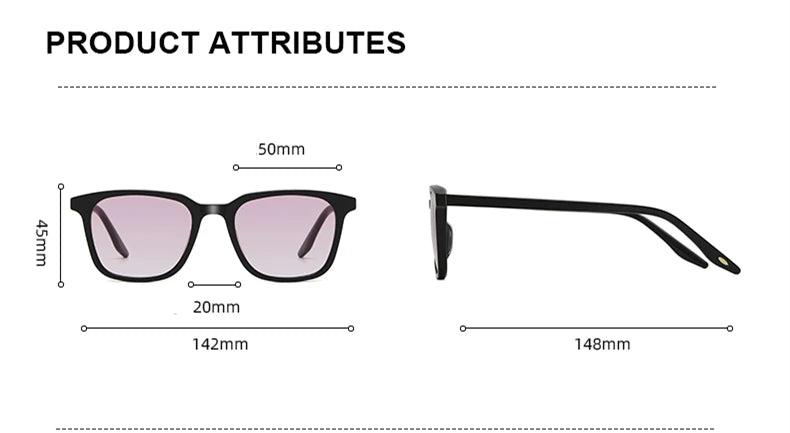 Monolith Square: Sculpted Acetate & Gradient Lenses