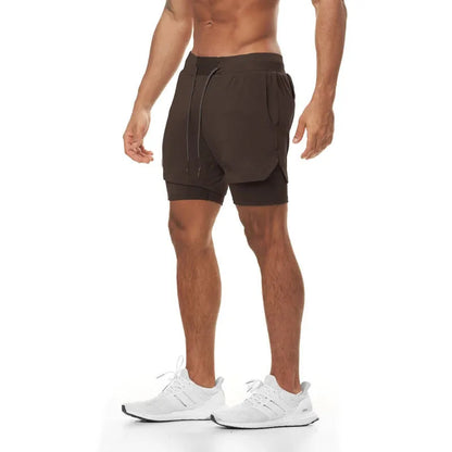 Men's 2-in-1 Performance Fitness Shorts