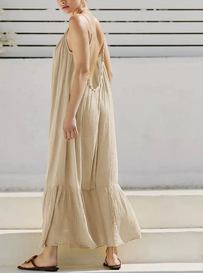 Effortless Sun-Drenched Elegance: The Gauze Maxi