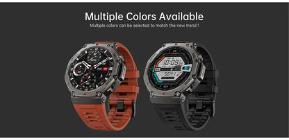 Men's T-Rex 3 GPS Smartwatch - 1.43" AMOLED, 5ATM Waterproof, Fitness Tracker for Men