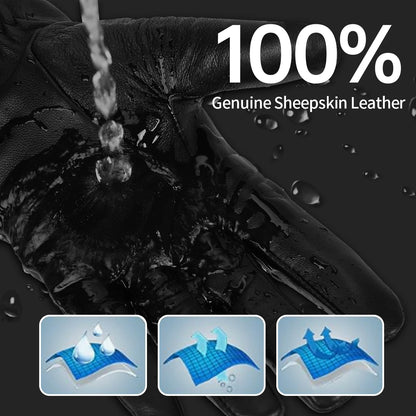 Women's Genuine Leather Winter Gloves