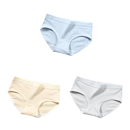 The Bauhaus Rhythm Set | Minimalist Mid-Rise Women's Cotton Briefs (3-Pack)