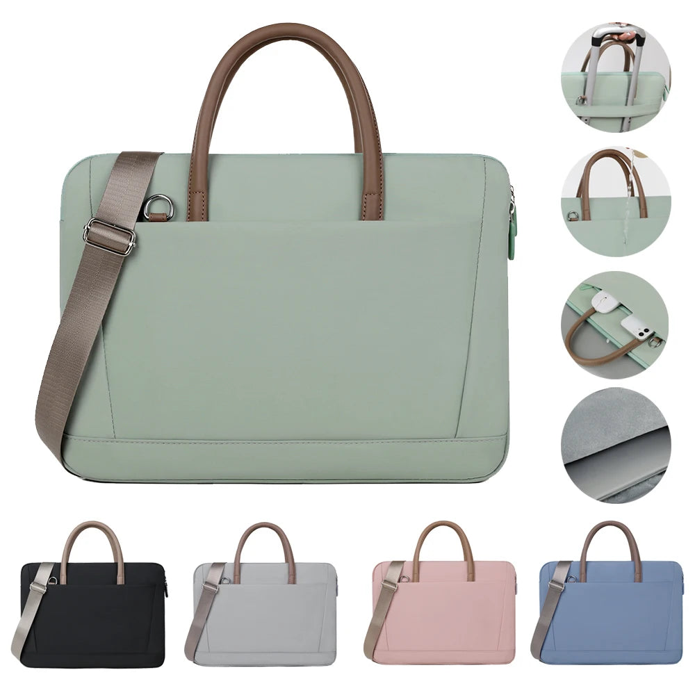 The Essentialist Commute: Laptop Sleeve & Briefcase Tote