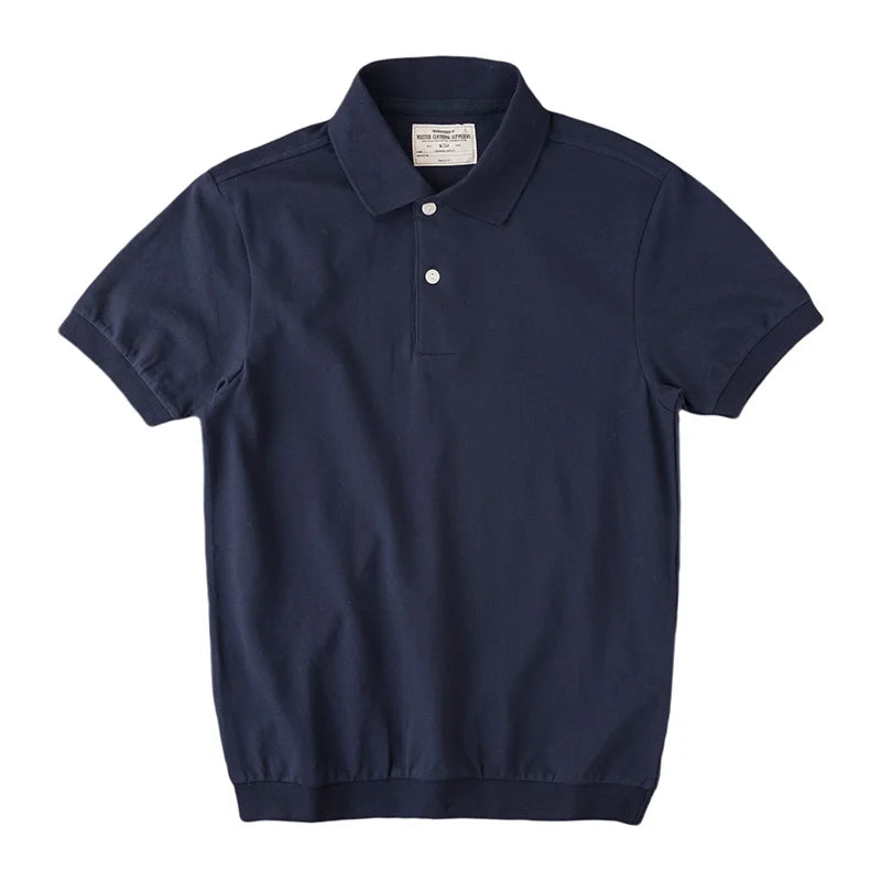 Men’s American Retro Cotton Polo Shirt