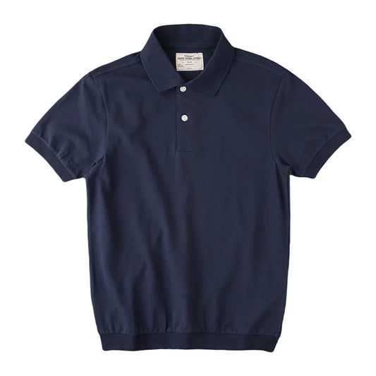 Men’s American Retro Cotton Polo Shirt